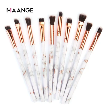 

MAANGE 10 Pcs Makeup Brushes Set Beauty Eye Cosmetic Powder Foundation Blending Eyeshadow Makeup Brush Kits Tool Synthetic Hair