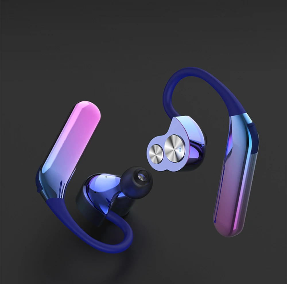 QH46, bluetooth 5,0, наушники, водонепроницаемые, для бега, ушные крючки, наушники, bluetooth, наушники, air, беспроводные наушники с двойным микрофоном