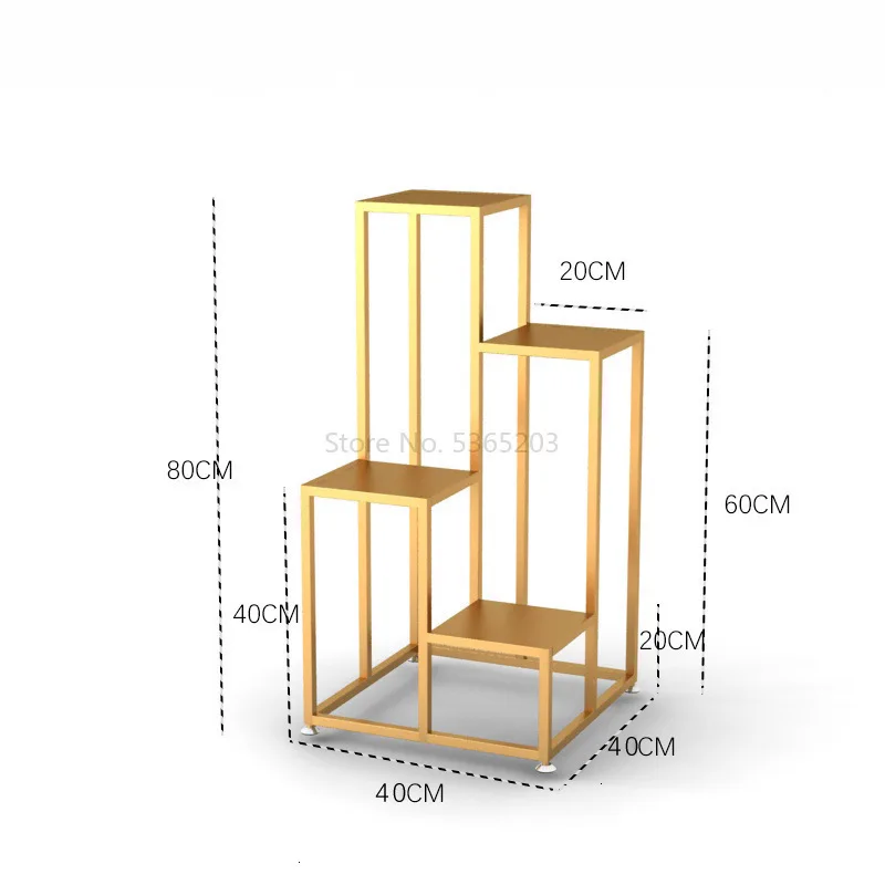 Металлическая подставка для растений в скандинавском стиле, железная Цветочная стойка, креативная мраморная садовая подставка для гостиной, напольная металлическая полка с цветком, балкон - Цвет: S gold iron plate