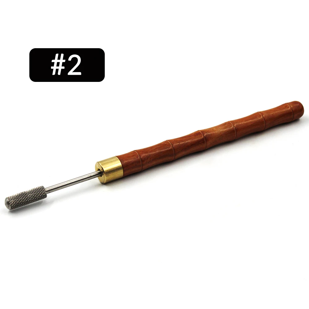 NO.2 Oil Pen Инструмент для самостоятельного изготовления кожаных краев, для обработки масла, наконечник, роликовая ручка, кошелек, кожаный край, масляная живопись, аксессуары, инструмент, ручка сандалового дерева - Цвет: NO.2 Oil Pen