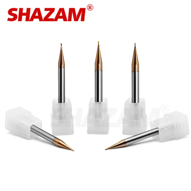 Tungsten Coated Steel Milling Cutter Small Diameter Ball Nose End Mills Alloy Diamete Carbide Machining Cutting Tools For Metal |