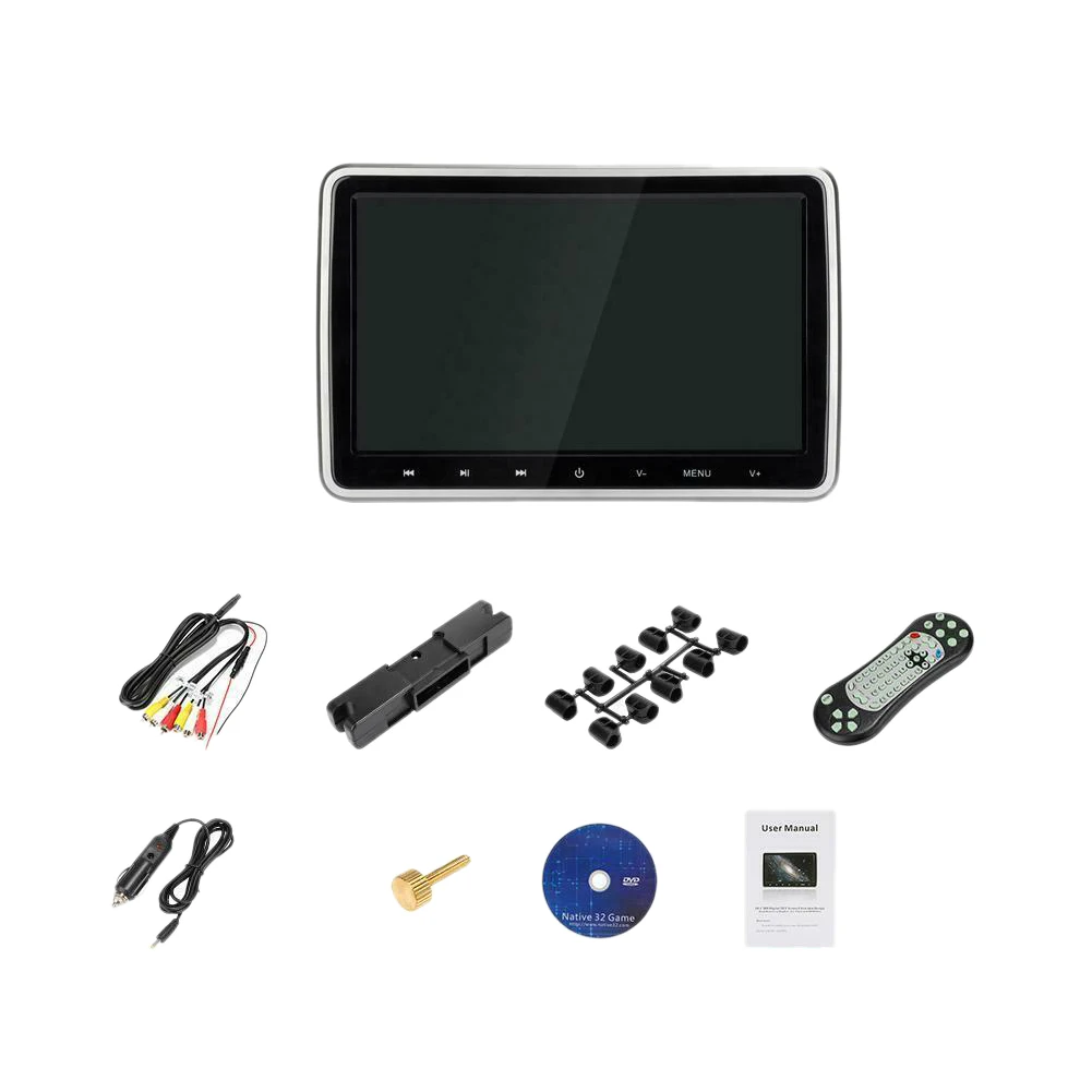 

10Inch Car Headrest Dvd Player Build-In Ir/Fm/Speaker Hdmi Monitor Hd Digital Lcd Screen