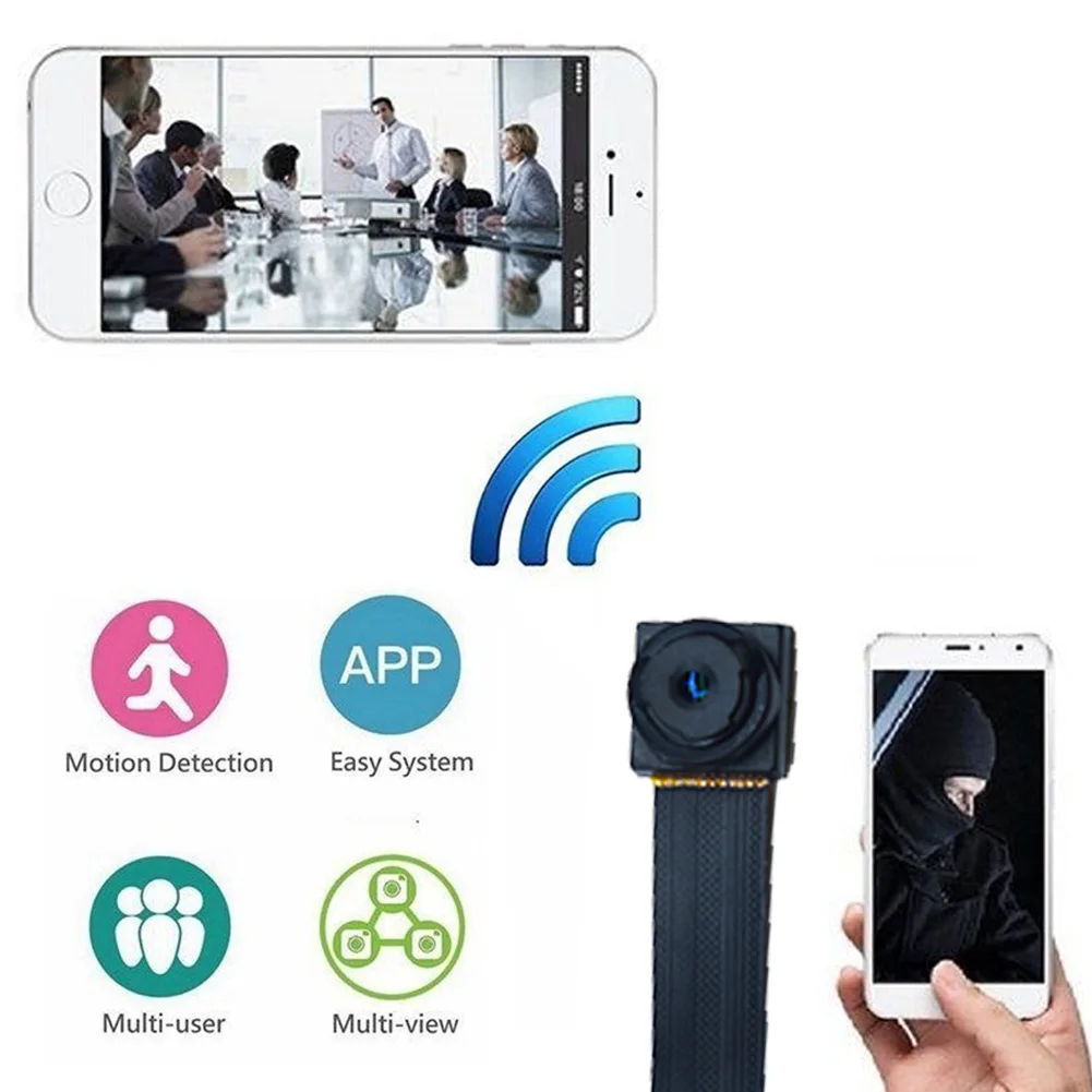 HD Wifi IP беспроводной DIY модуль домашней безопасности камеры видеонаблюдения Мини DVR