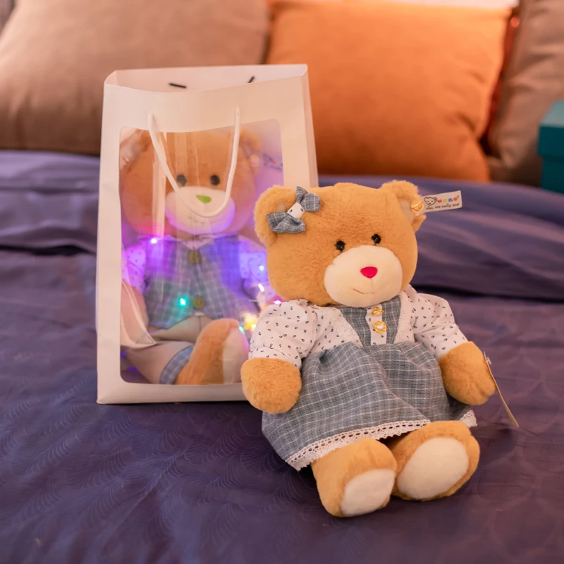 

Высокое качество 30/40 см 4 цвета милые пары Мишка Тедди Кукла Мягкие животные медведь плюшевые игрушки для влюбленных девочек подарок на день рождения ребенка