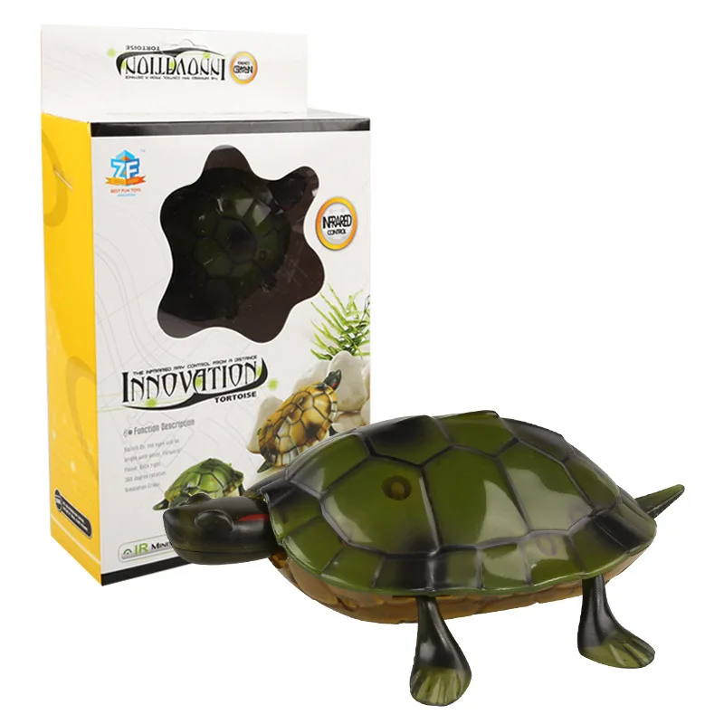 Simulation Swing Walk Remote Control Turtle Anti-wear Tires Eye Lights Early Learning Cognition Realistic Form Electric RC Toys 4