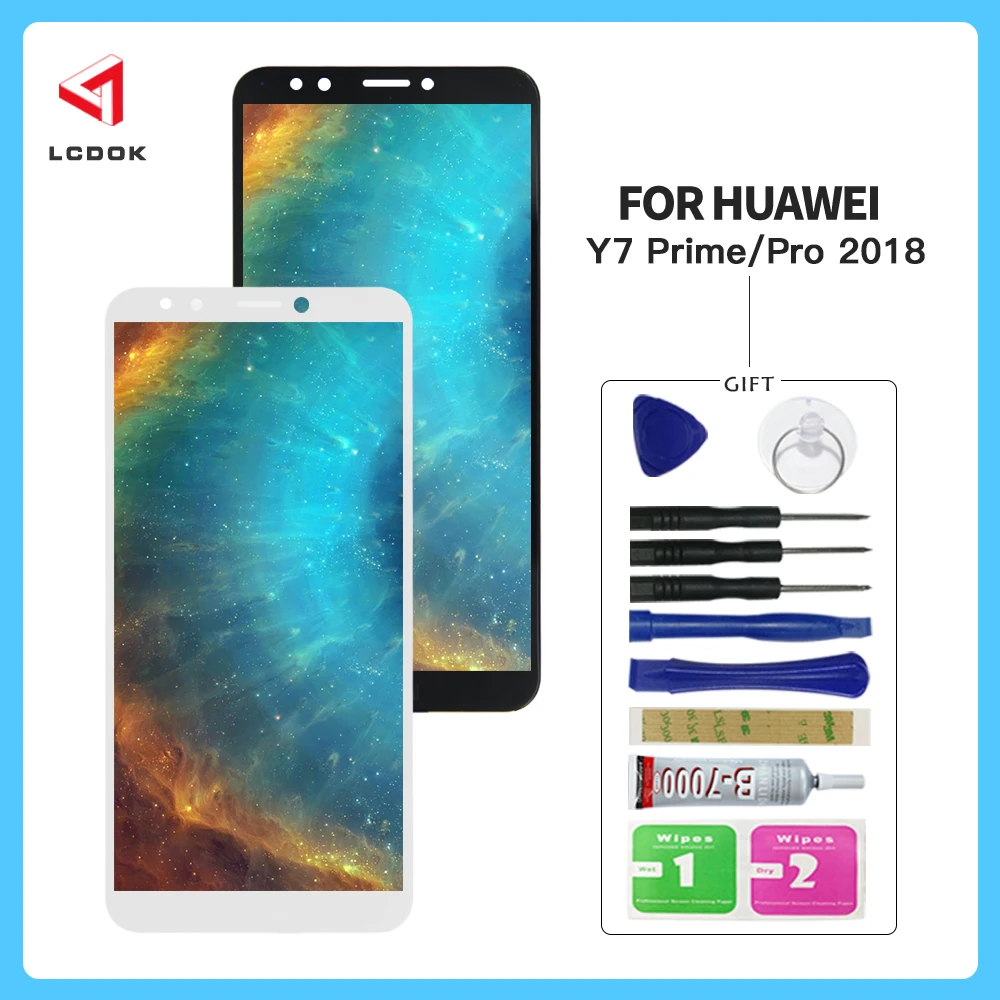 

100% Test High Quality LCD For HUAWEI Y7 Prime 2018 Y7 Pro L22 LX2 L21 LX3 L23 LX1 TL30 Display Touch Screen Digitizer