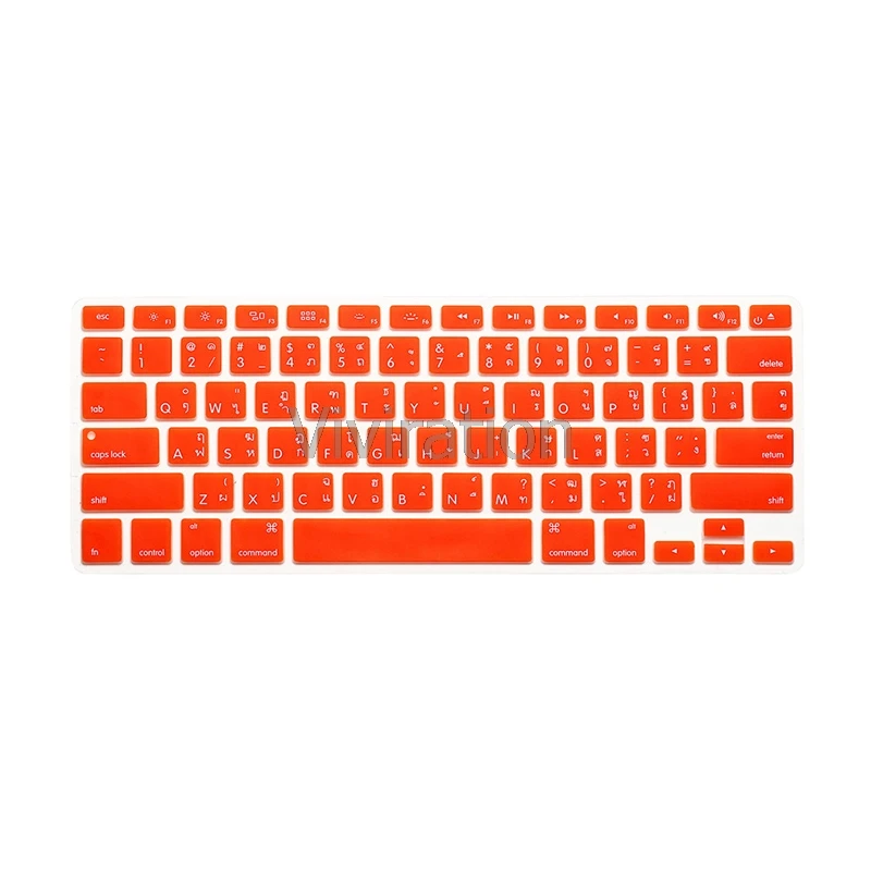 Тайские буквы для Apple Macbook A1843 водонепроницаемый пылезащитный силиконовый чехол для клавиатуры защитные компьютерные аксессуары