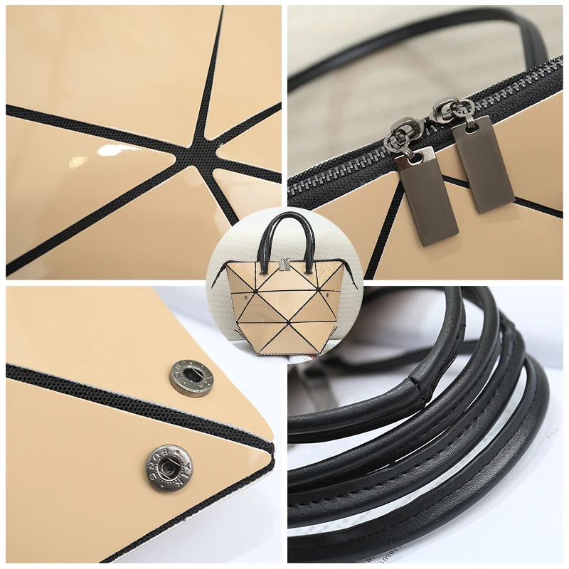 LOVEVOOK women handbags luxury shoulder bags designer foldable Totes with top-handle female large capacity geometric bags