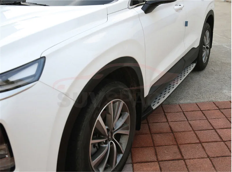 Боковой Шаг подходит для hyundai Santa Fe ix45 Беговая доска nerf бар 2 шт. левый и правый алюминиевый боковой шаг боковая педаль лестницы