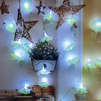 

RU Stock Wholesale Christmas Flower Fairy String Light Lamp LED Lighting Strings Extendable Plug Home Wedding Party Decoration