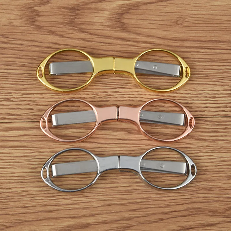 HS Tools Stainless Steel Scissors Anti-Rust Folding Scissors Glasses-Shaped Mini Shear for Home and Travel Use