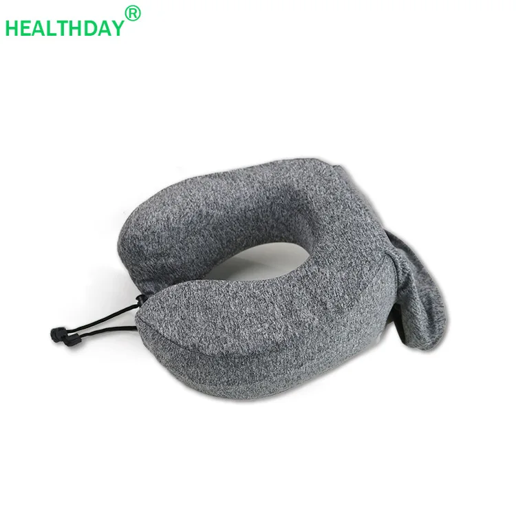 Travel Neck Pillow Memory Foam Stowable U shaped Office Chair Car Seat