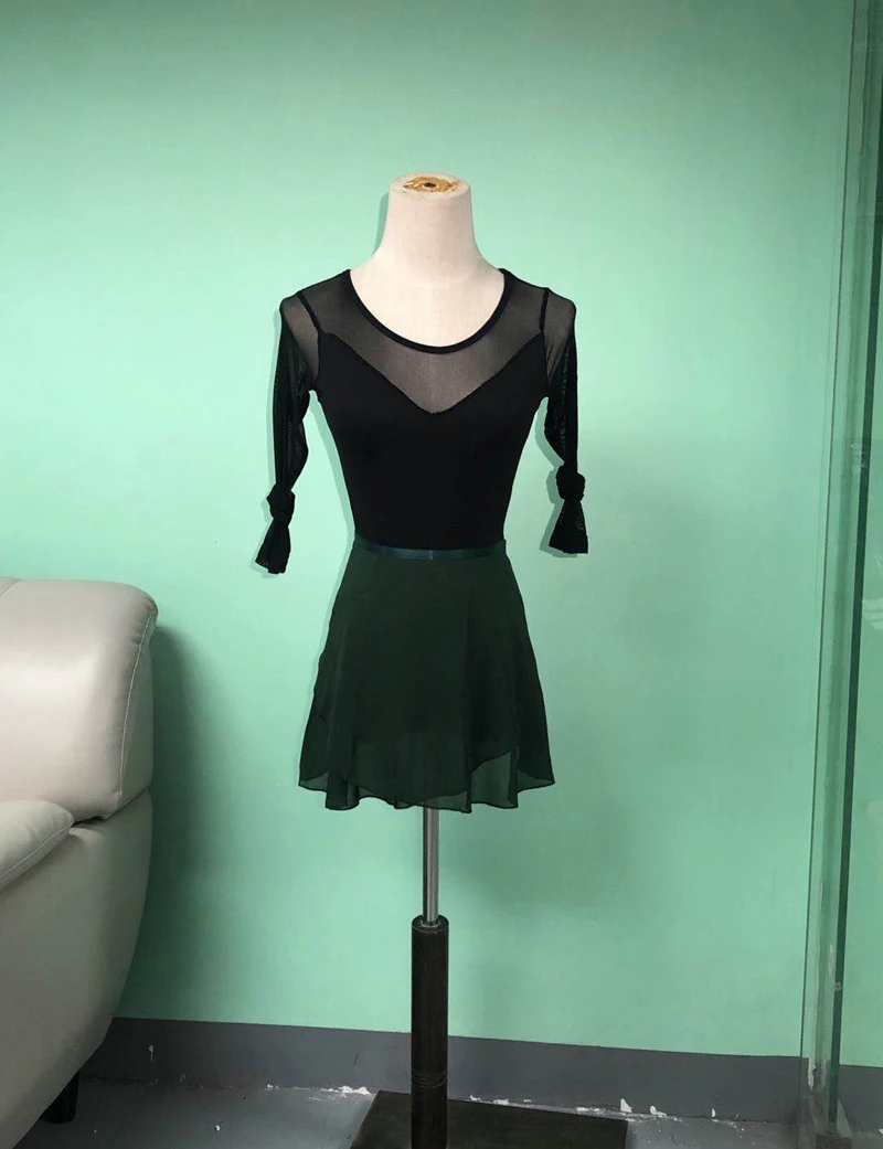 С длинным рукавом Купальник для балета танцев женские 2021 Новый стиль