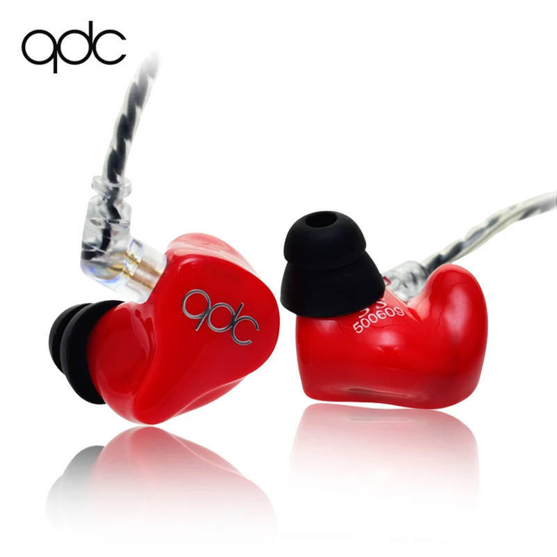 Красный QDC HiFi 3 единицы сбалансированные арматурные наушники-вкладыши Hifi наушники - Цвет: Красный