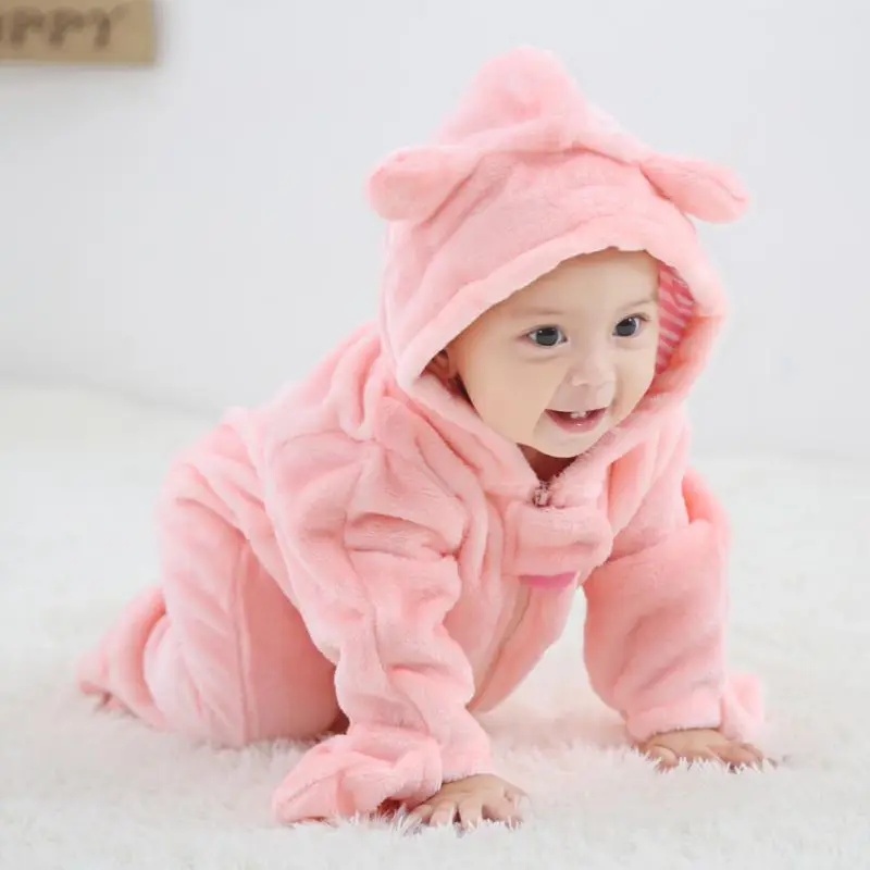 Милая Одежда для новорожденных мальчиков и девочек осенне зимние