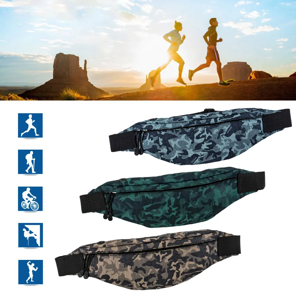 

Slim Running Waist Belt Jogging Bag Fanny Pack Travel Money Marathon Gym Workout Fitness Mobile Phone Holder