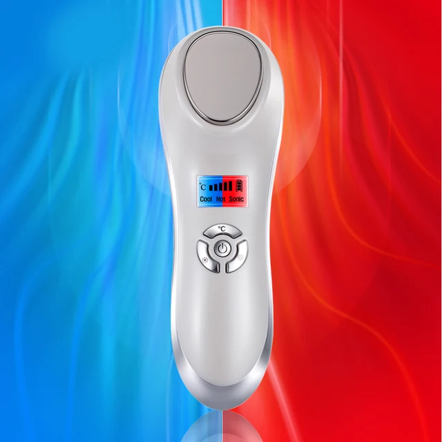 $US $43.99  Cold Ultrasonic Vibration Massager Face Lifting Shrink Pore Cleanser facial Care