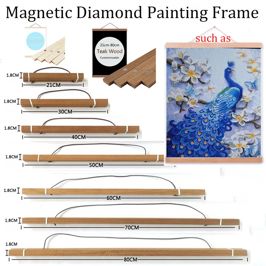 NEW Diamond Painting Frame DIY Wood Diamond EmbroIdery Frame