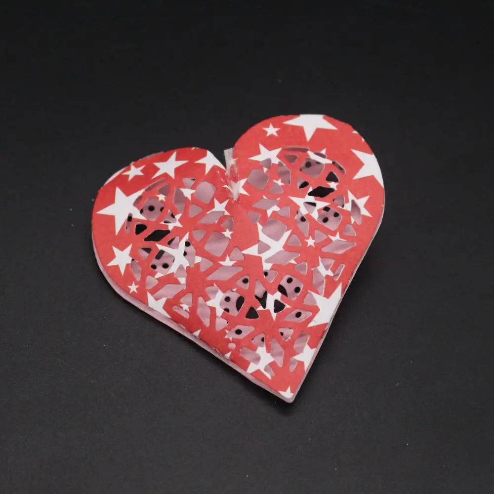 

AZSG Lovely heart shape Cutting Dies for DIY Scrapbooking dies Decoretive Embossing Stencial DIY Decoative Card die cutter