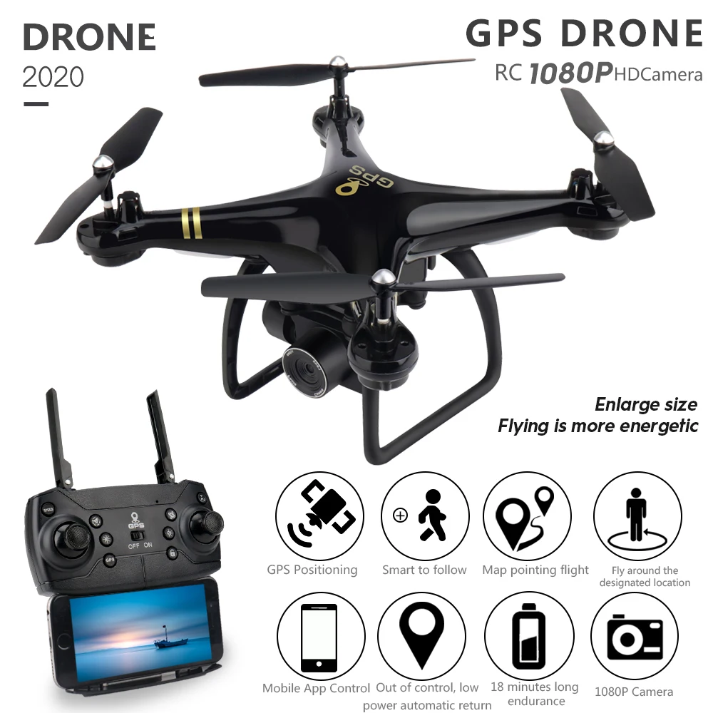 

mini drones with camera hd profissional rc helicopter selfie drones dron quadcopter micro remote control 5G 1080P GPS drone