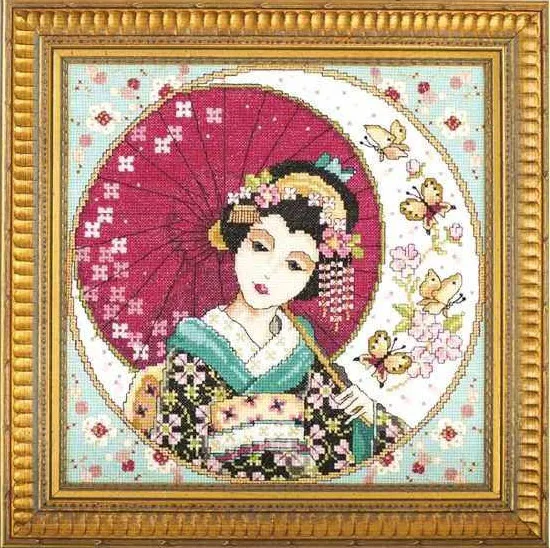 Набор для вышивки Geisha Женский элегантный комплект вышивания крестиком 14 карат