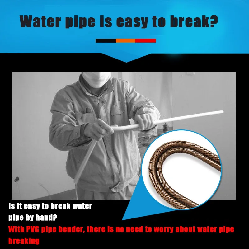 42mm Spring Pipe PVC Pipe Conduit Bender Eliminates Need for Heating Blankets PVC Springs Tool for 3/8 Inches
