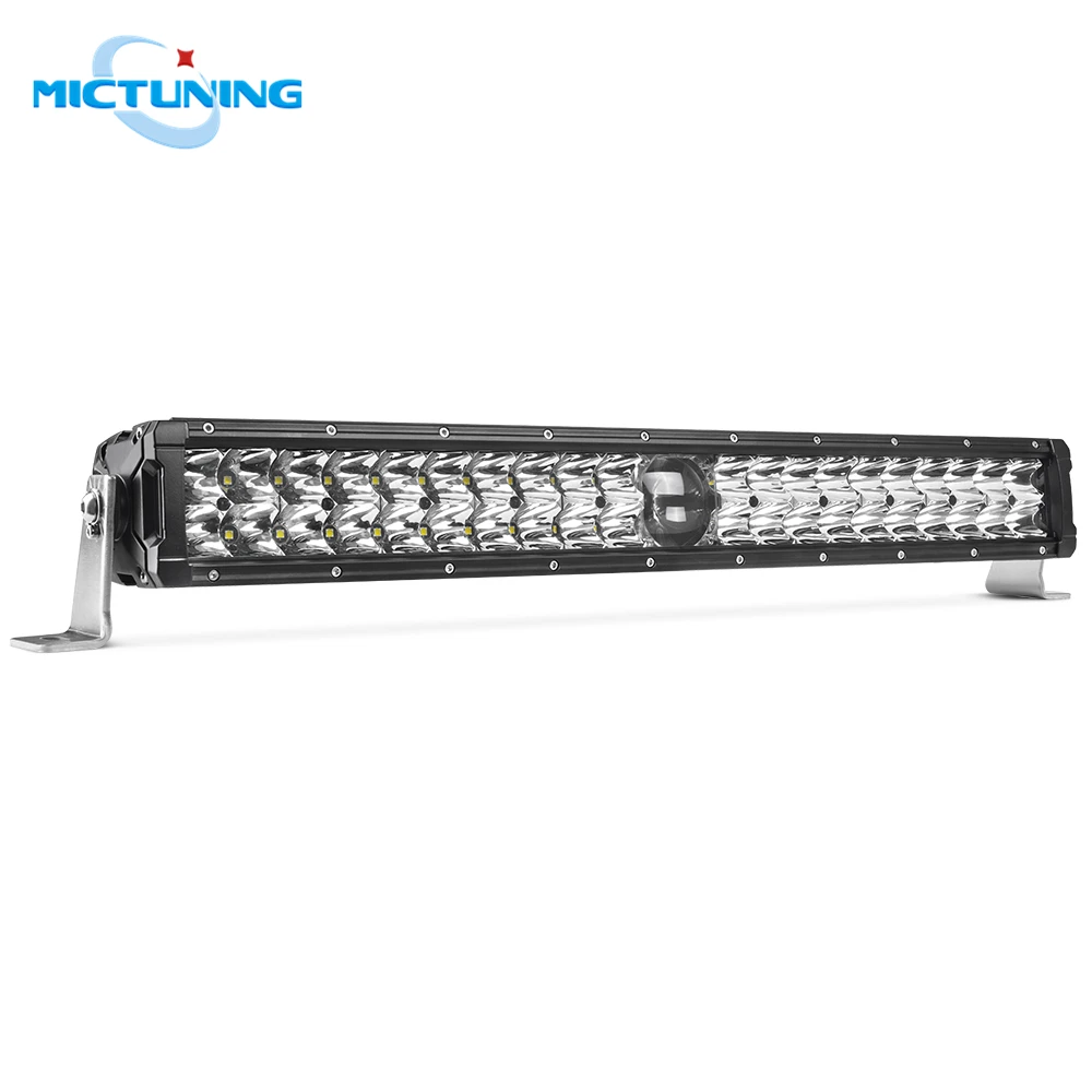 MICTUNING O-guider 22 Inch LED Driving Light Bar with Laser Light 12900LM Highspeed Spot Combo Lamp for Offroad SUV UTV ATV Boat
