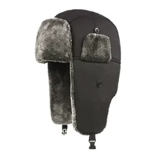 Мужские и женские бархатные толстые наушники ветрозащитные водонепроницаемые теплые зимние шапки