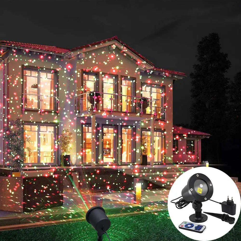 

Moving Sky Star Laser Projector Landscape Lighting Red Green LED Christmas Party Stage Light Outdoor Garden Lawn Laser Lamp