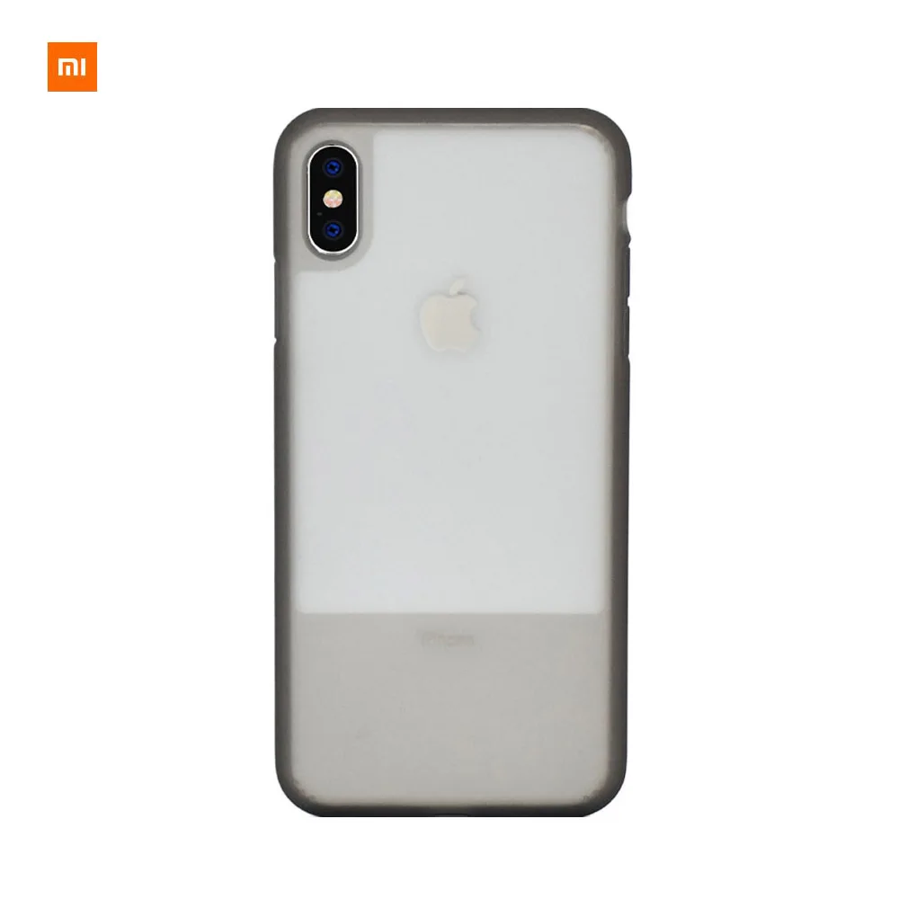 Xiaomi Mijia жидкий силиконовый чехол для iPhone X XR отличный теплоотвод матовый полупрозрачный анти-осенний анти-грязный - Цвет: Серый