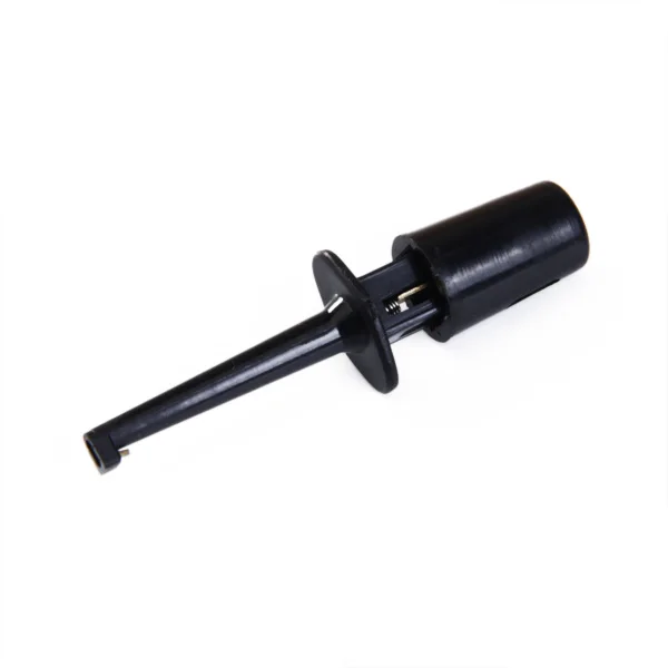 30Pcs Mini Test Hook Probe Lead Wire Cable Spring Clip Black for PCB SMD IC