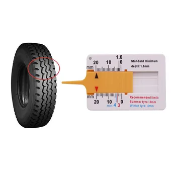 

1pcs Auto Car Tyre Tread Depthometer Depth Indicator Gauge Gage Motorcycle Trailer Van Wheel Measure Tool Tire Repair Tools