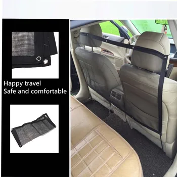 

1.52*0.62m Car Pet Barrier Mesh Dog Car Safety Travel Isolation Net Vehicle Pet Car Back Seat Safety Barrier Mesh Pet Products