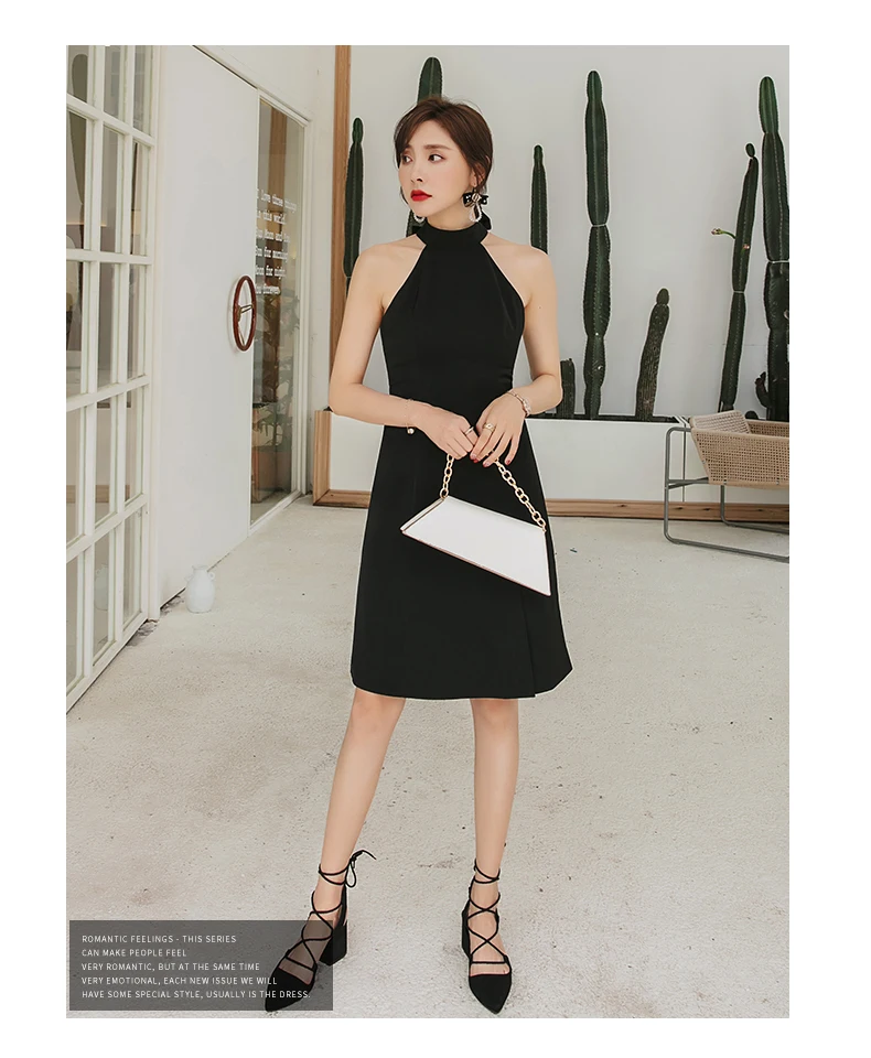 YIGELILA Autumn New Arrivals Black Dress O-neck Sleeveless with Bandage Dress A-line Solid Sleeveless Knee-length Dress 65256