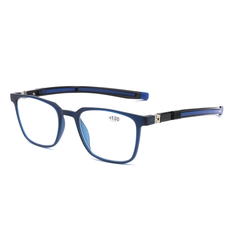 Новые магнитные очки для чтения, портативные мужские и женские висящие на шее очки для чтения TR90, магнитные очки для чтения для пожилых людей - Цвет оправы: 809-2C4