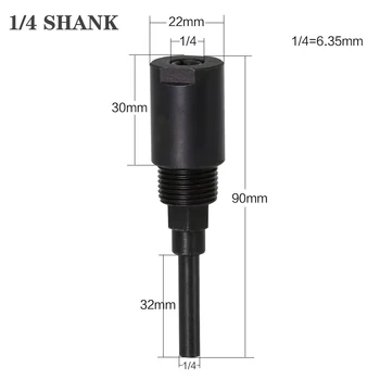 

1/2,1/4, 8mm Shank Router Bits Collet Extension Rod For Engraving Machine
