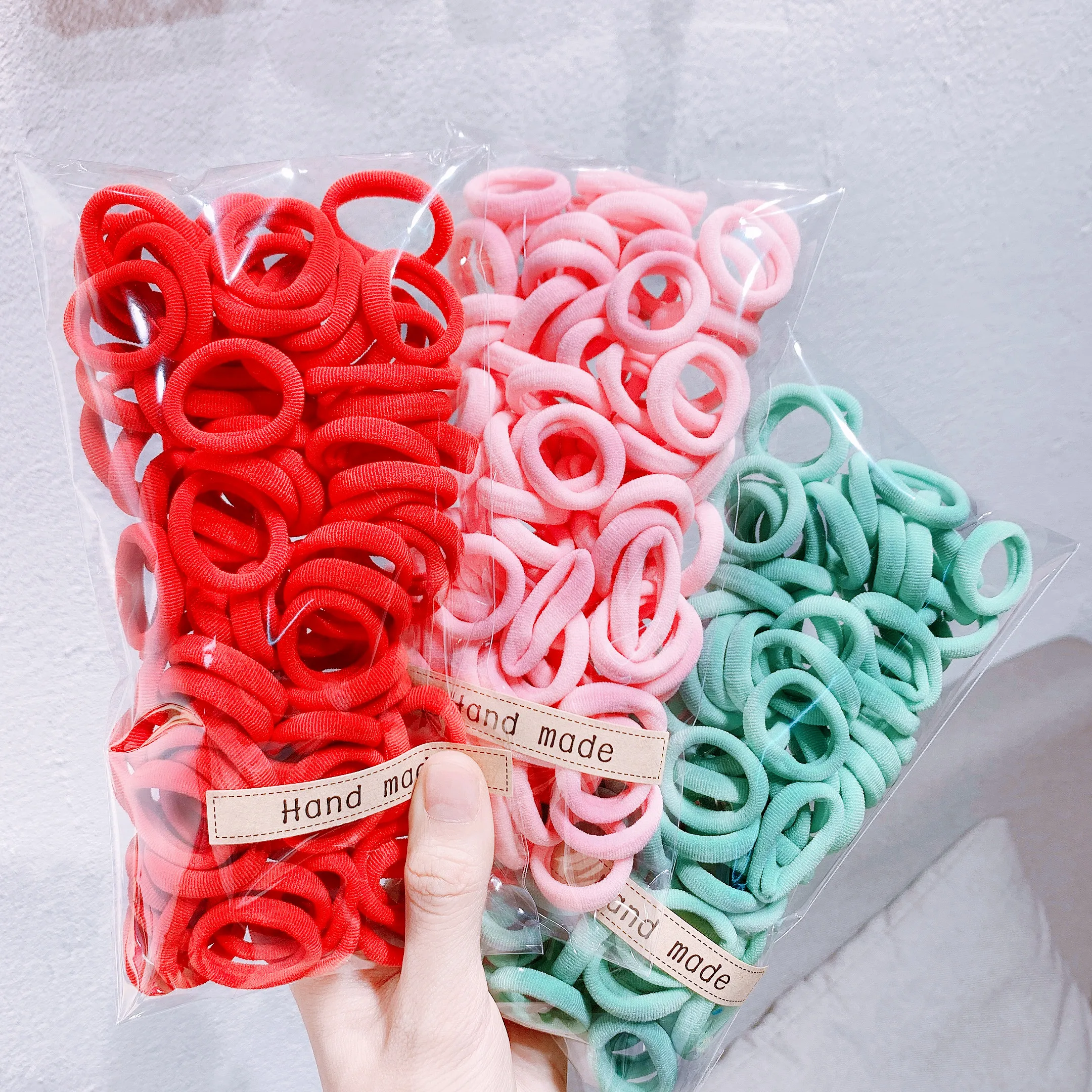 elastic headbands for women 25/50/100PCS 4.5/4/2.5CM Hair Scrunchy For Women Hair Bands Elastic Seamless Link Rope Soft Colorful Rubber Band  Hairwear hair clips for long hair