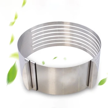 

New 9"-12" Adjustable Cake Slicer Mold Cutter Cake Ring Tools Cake Cutter Round Shape Bread Cake slicer Adjustable Layered
