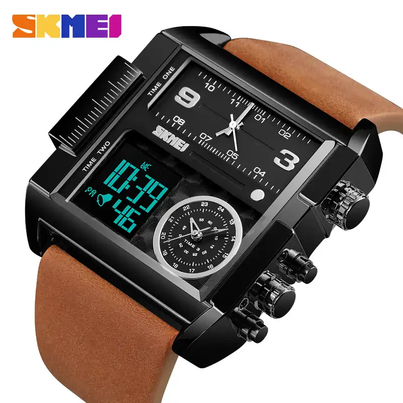 analog digital sports watch