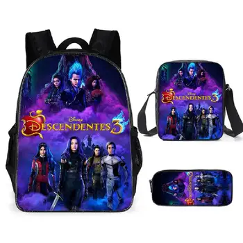 

Disney Descendants Backpack men and Women's travel Bag Girls Teenagers Backpack School Supplies Package Shopping Shoulder Bag
