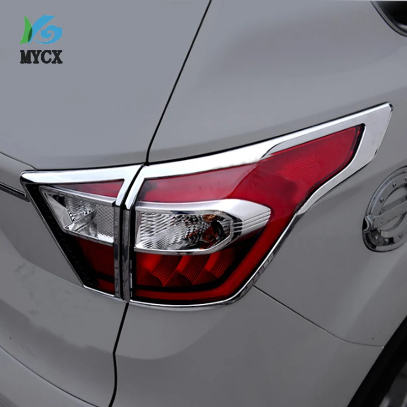 Для Ford Escape Kuga 4 шт. хромированный задний светильник, задний светильник, накладка на крышку век, бровь, молдинг, гарнир