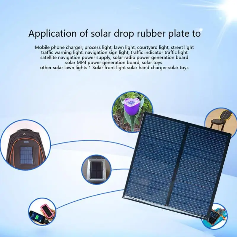 6V Solar Panel Mini Solar System DIY 140MA Solar Panel Battery Cell Phone Charger Portable Solar Cell