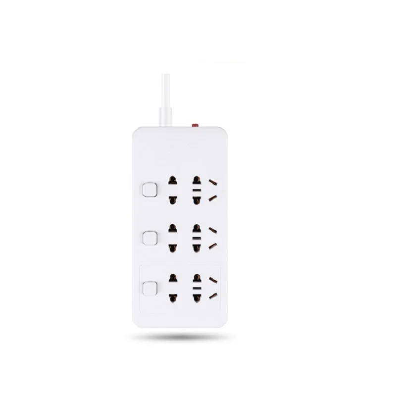 AU Plug to CN EU socket 1,8 м многофункциональная силовая полоса независимый переключатель многоходовая Клеммная панель Расширительная розетка - Цвет: 6 AC Output