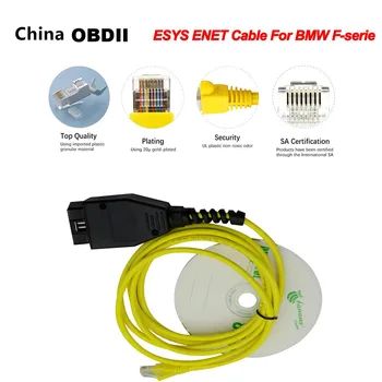 

For BMW F-serie ESYS ENET Cable Refresh Hidden Data E-SYS ICOM Coding ECU Programmer Car Diagnostic Auto Tool OBD OBD2 Scanner