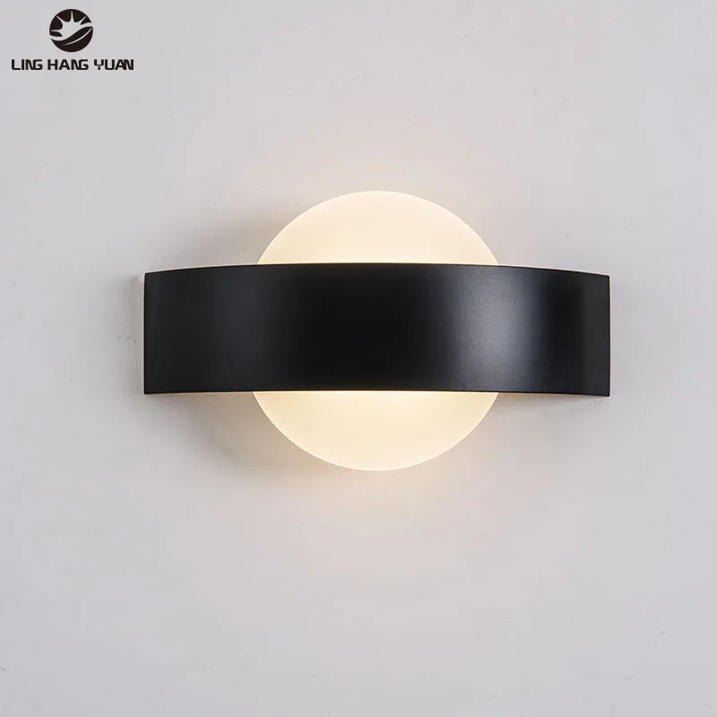 Hot Led Wall Lights 7W Modern Sonce Wall Lamp Indoor Home Lighting For Living Room Bedroom Stair Lamp Bedside Light 110v 220v