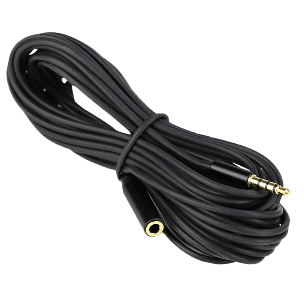 3.5mm TRRS to TRS Audio  Extension Cable Connector Wire 6 meters/19.68ft for Mobile Phone, Microphone, Computer