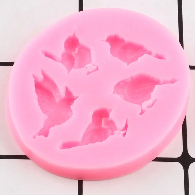 3D милые птицы силиконовые формы шоколада DIY Инструменты для выпечки инструменты