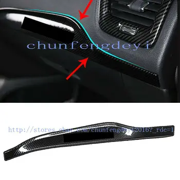 

Fit For Jeep Compass 2017-2018 Carbon Fiber Co-pilot Trim Dashboard Strip 1pcs Car modification Car accessories