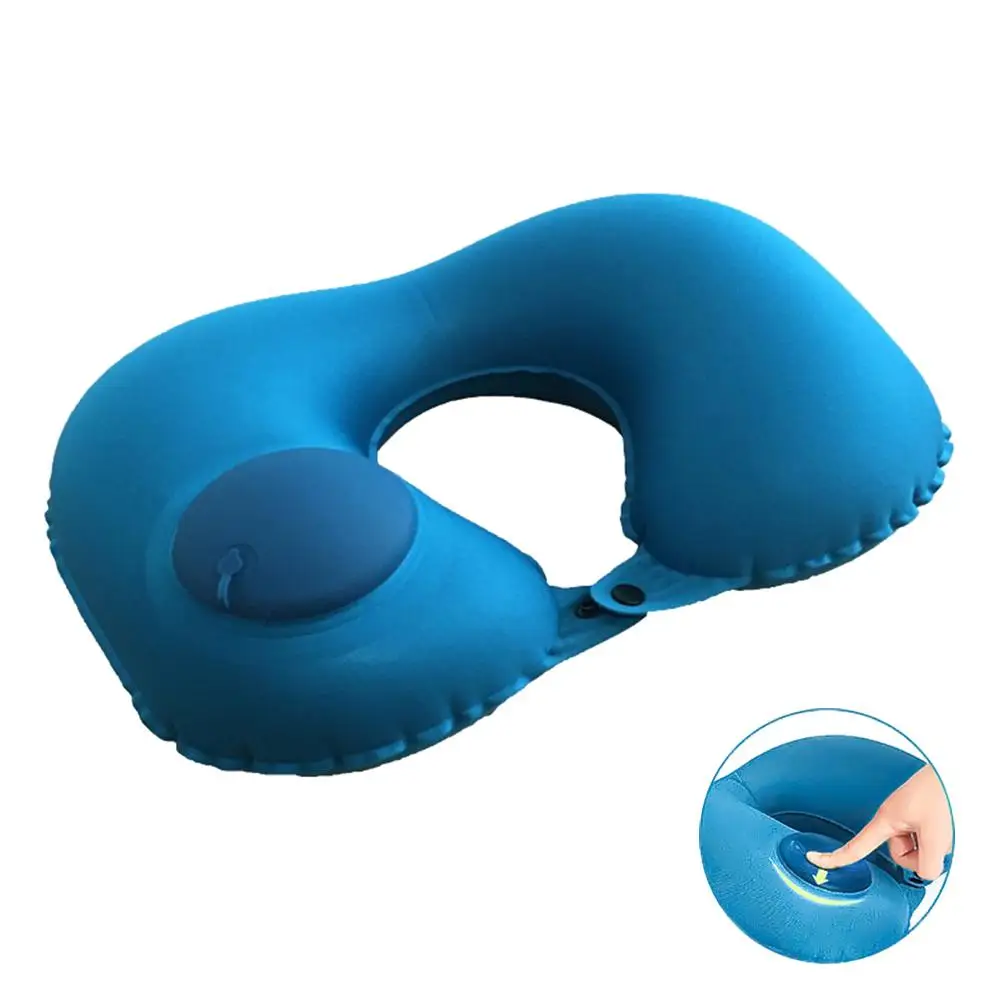 Neck Pillow Inflatable Portable Travel Support Rest Protective Cushion Headrest Soft U Memory | Дом и сад