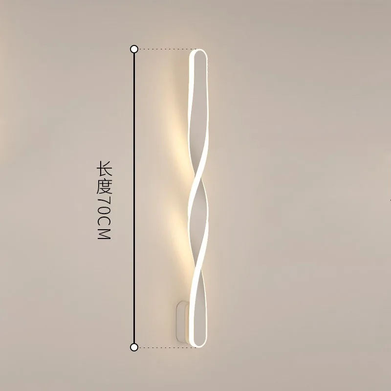  (WECUS) Designer special 70cm LED wall lamps modern Nordic spiral wall lamp patented design and cre - 4000273226765
